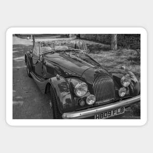 Front end of a hand built Morgan sports car Sticker